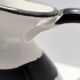 White, Black and Blue Hand-Painted Ceramic Jug / Vase