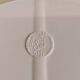 Miroir rond vintage par Syla en plastique blanc - années 70