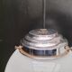 Pair of opaline pendant lights