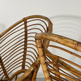 Pair of rattan armchairs