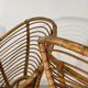 Paire de fauteuils en rotin