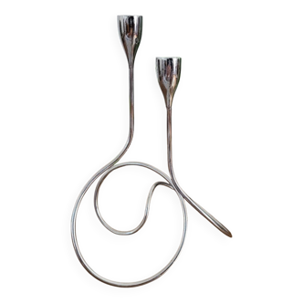 Black Blum 2-light candle holder