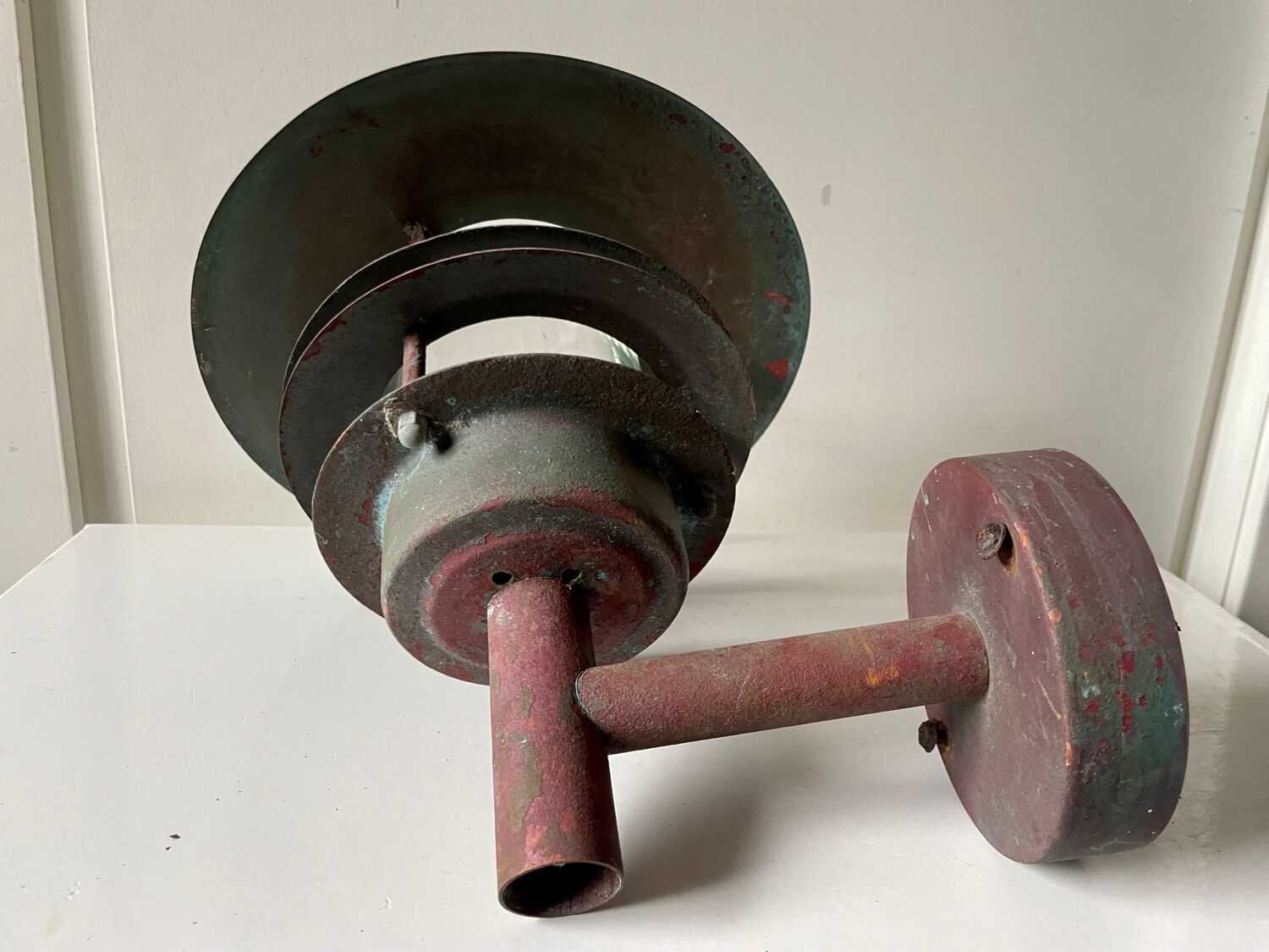 Classic Danish  Outdoor Wall Lamp in Copper