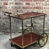 Brass and formica 60's rolling table