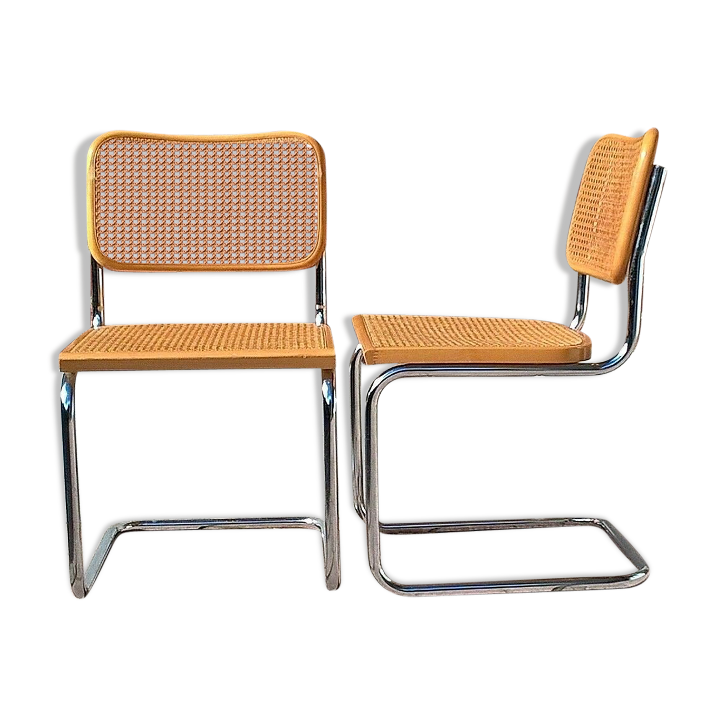 Paire de chaises Cesca B32 Marcel Breuer Selency