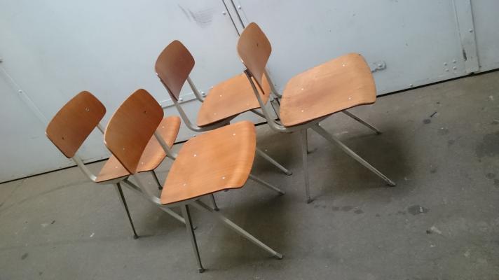 Chairs Result by Friso Kramer for Ahrend Cirkel, 1950 s, set of 4
