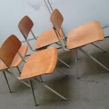 Chairs Result by Friso Kramer for Ahrend Cirkel, 1950 s, set of 4