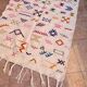 Handmade wool Berber rug – Colourful bohemian Moroccan kilim