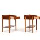 Teak and Oak Nightstands by Børge Mogensen 1950s.