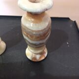 2 soliflore vases in onyx