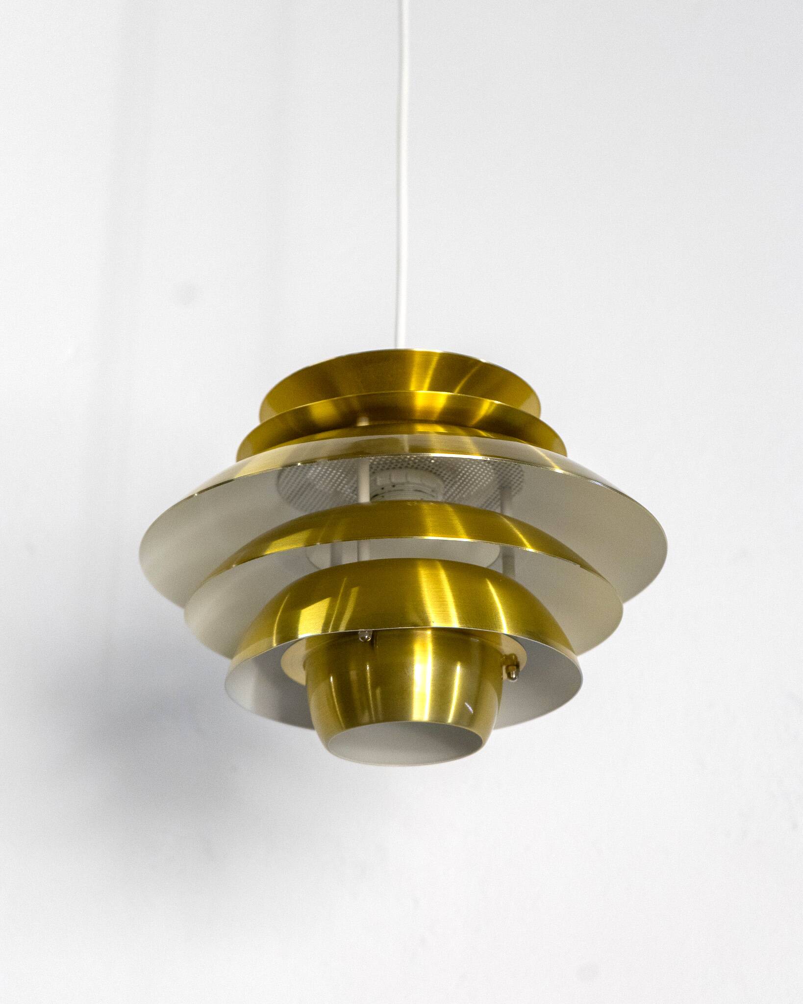 Barcelona Pendant Lamp by Bent Karlby for Lyfa, Denmark, circa 1980