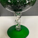 Vintage pressed glass vase from the 1970s.