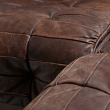 De Sede ds11 modular leather sofa set, set of 6 mk9569