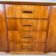 Vintage teak row