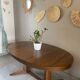Vintage oval Baumann table
