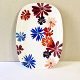 Melamine flower patterned tray, Melstar, 1970s
