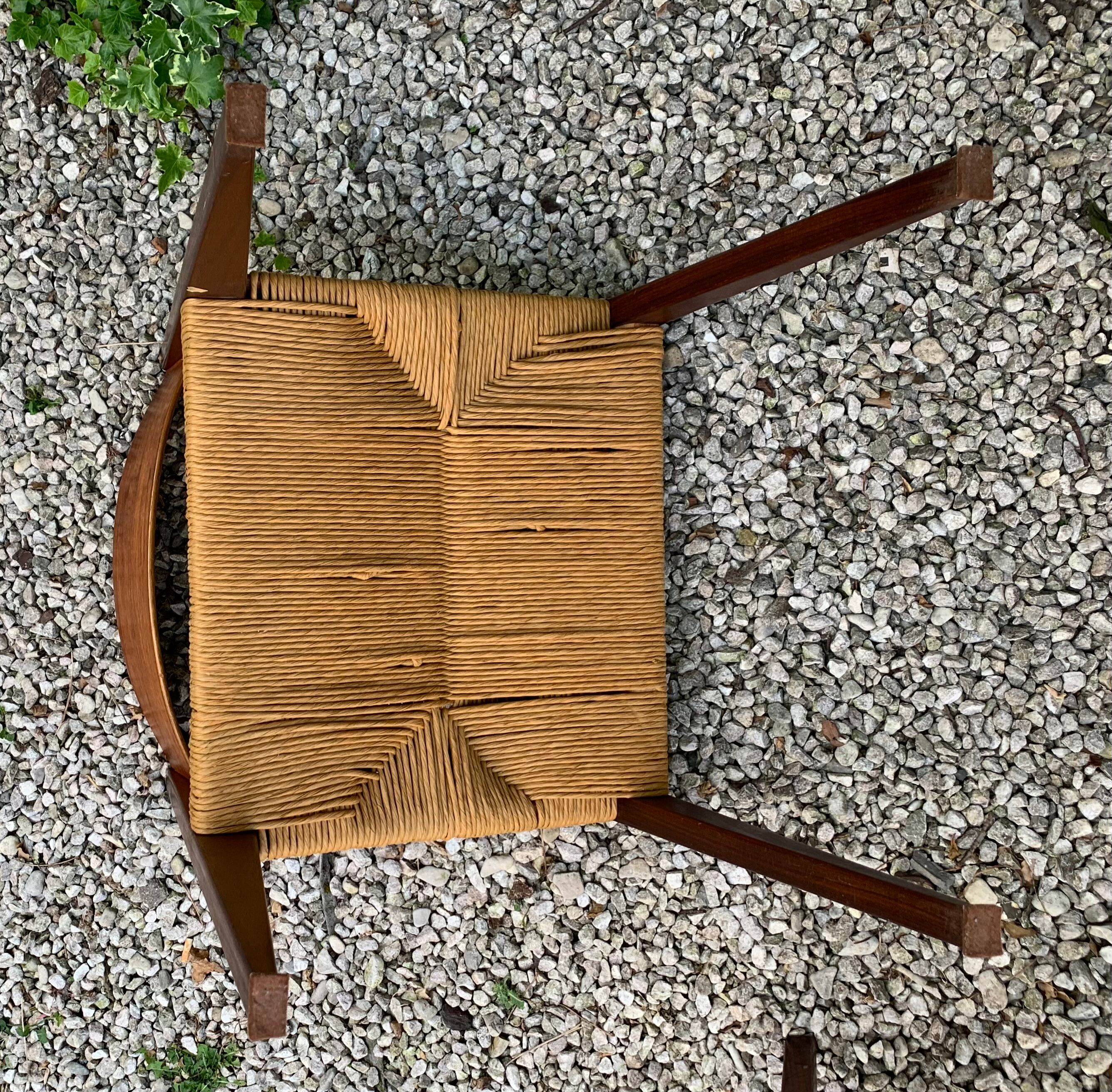 4 chaises modèle Pia de Poul Cadovius vers 1960