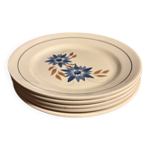 Assiette plates HBCM Terre de fer 1930