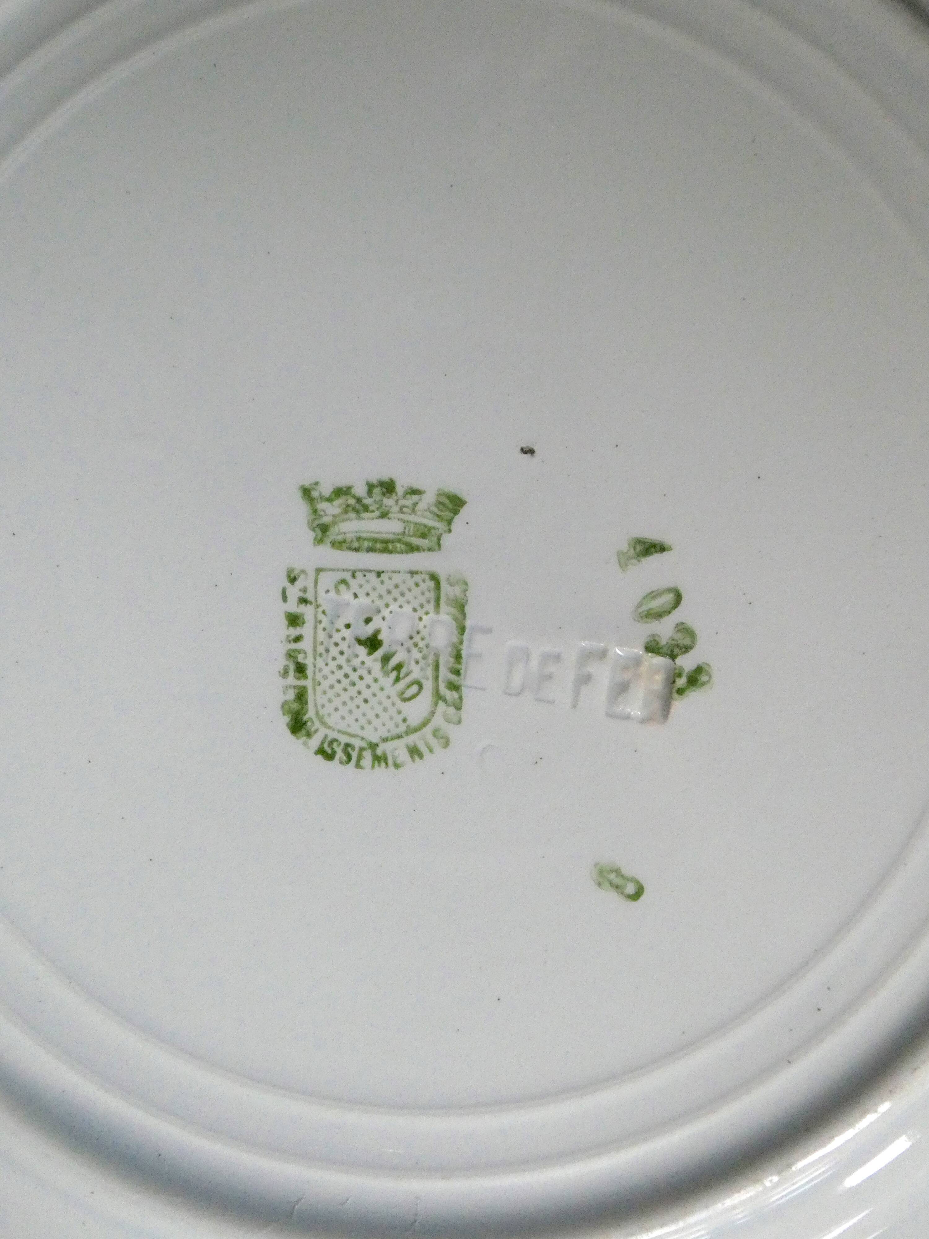 6 flat plates of Saint Amand the waters 30 years