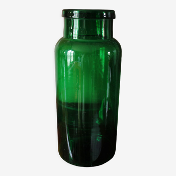 Green glass bottle