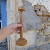 Old wooden hat door turned