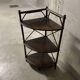 70s rattan corner cabinet