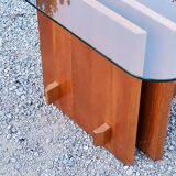 Scandinavian coffee table in teak and glass design Gustav Gaarde