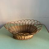 Vintage rattan basket basket