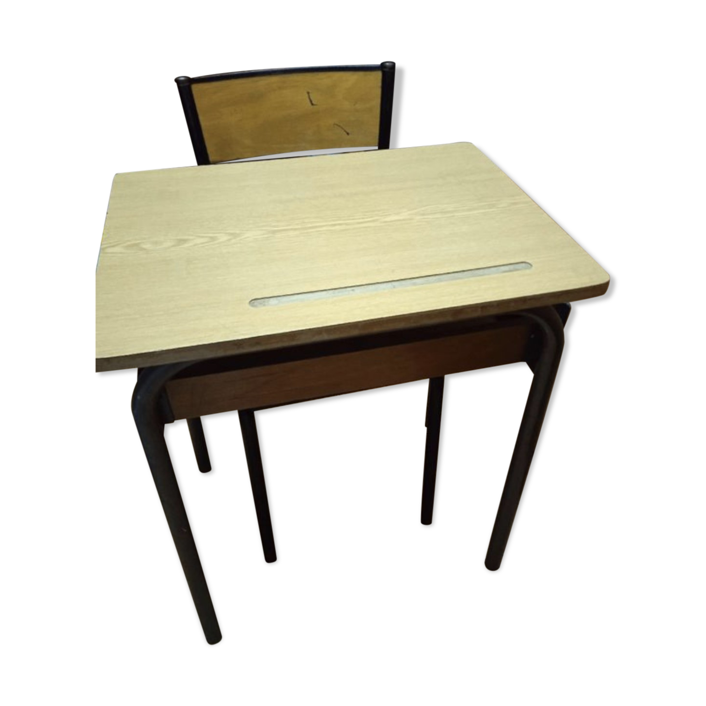 Vintage school desk and chair