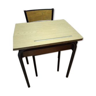 Vintage school desk and chair