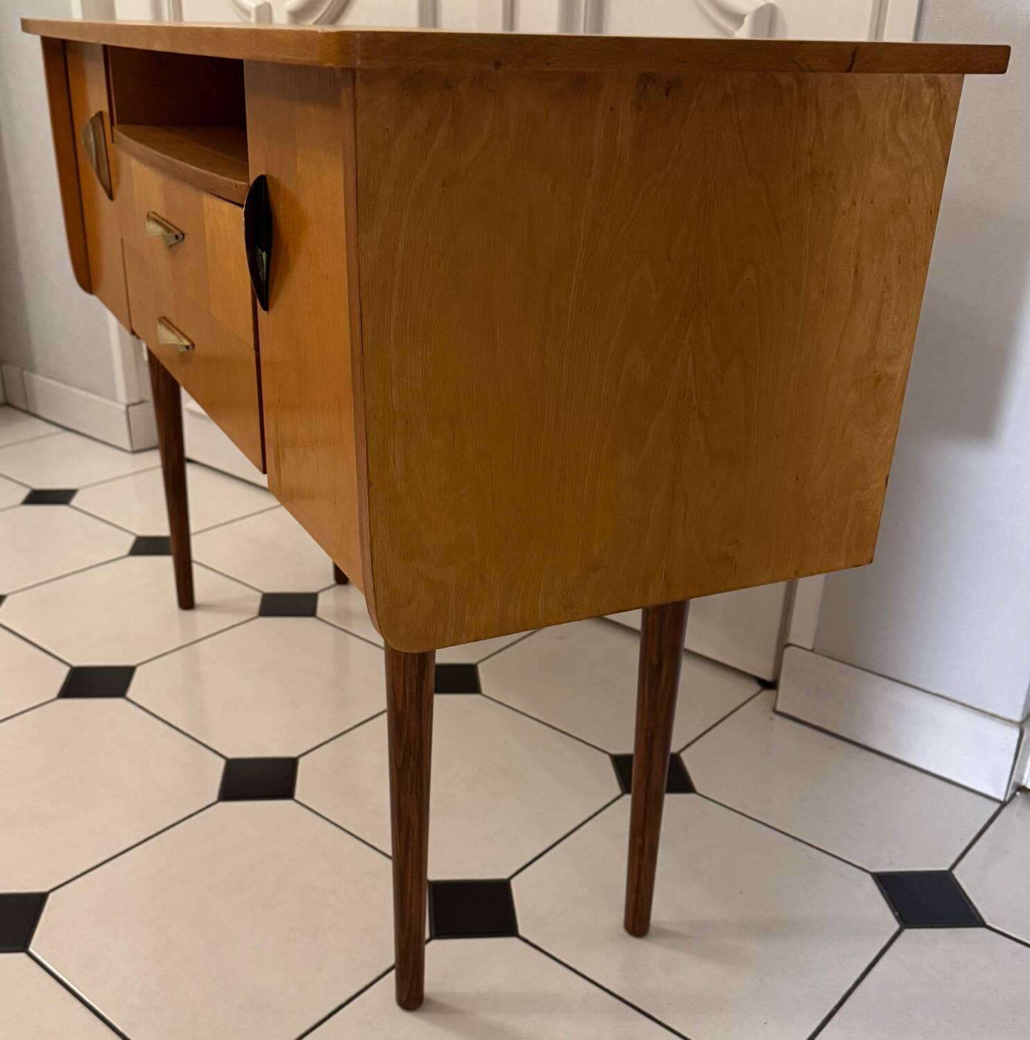 Vintage Scandinavian console sideboard