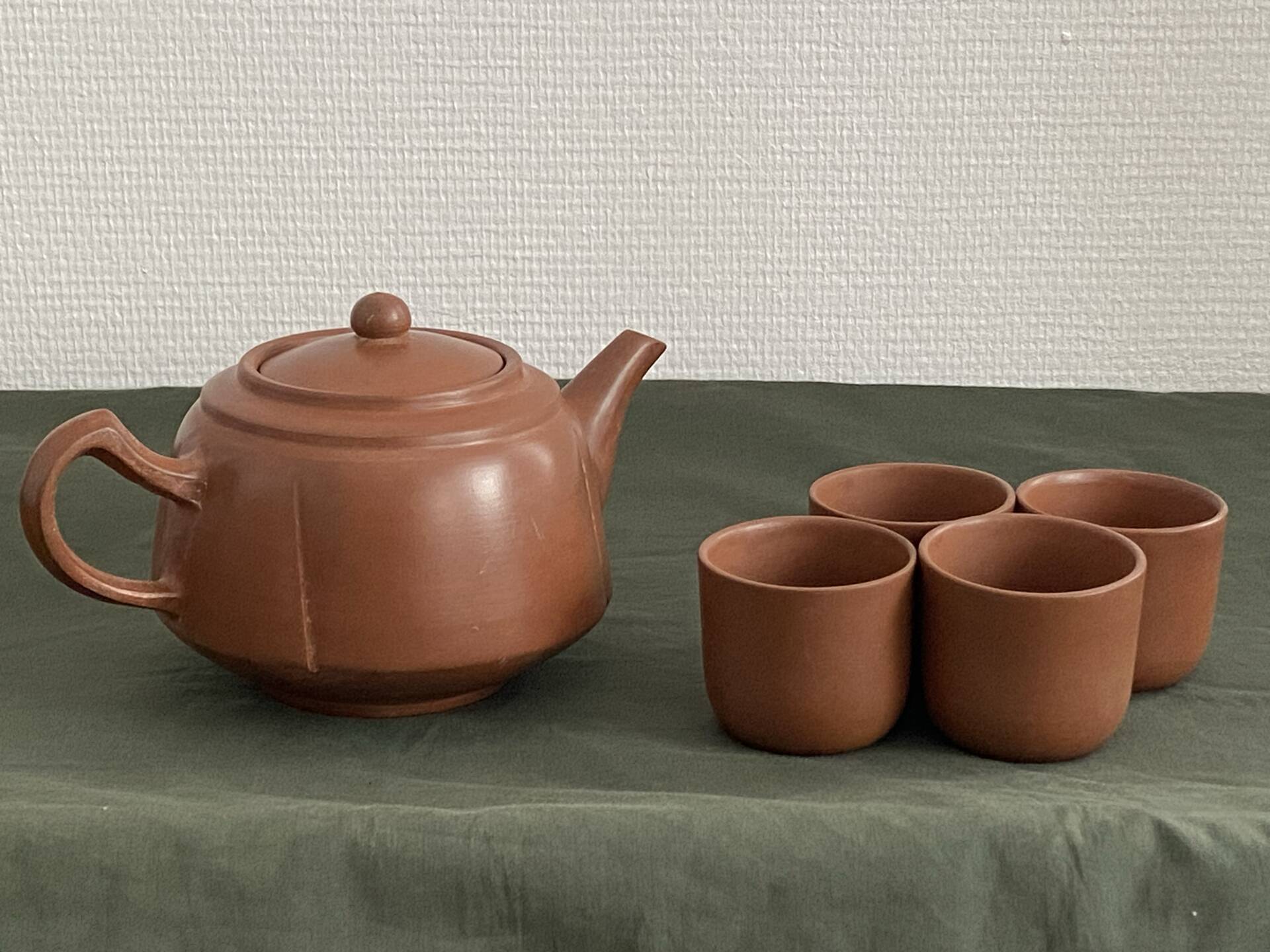 Terracotta tea set