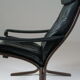 Vintage leather Siesta armchair with armrests by Ingmar Relling, Norway 1970