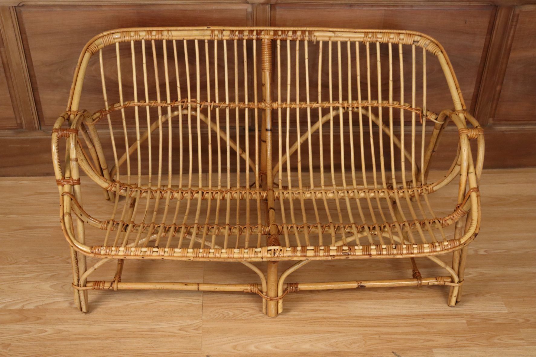 Rattan bench
