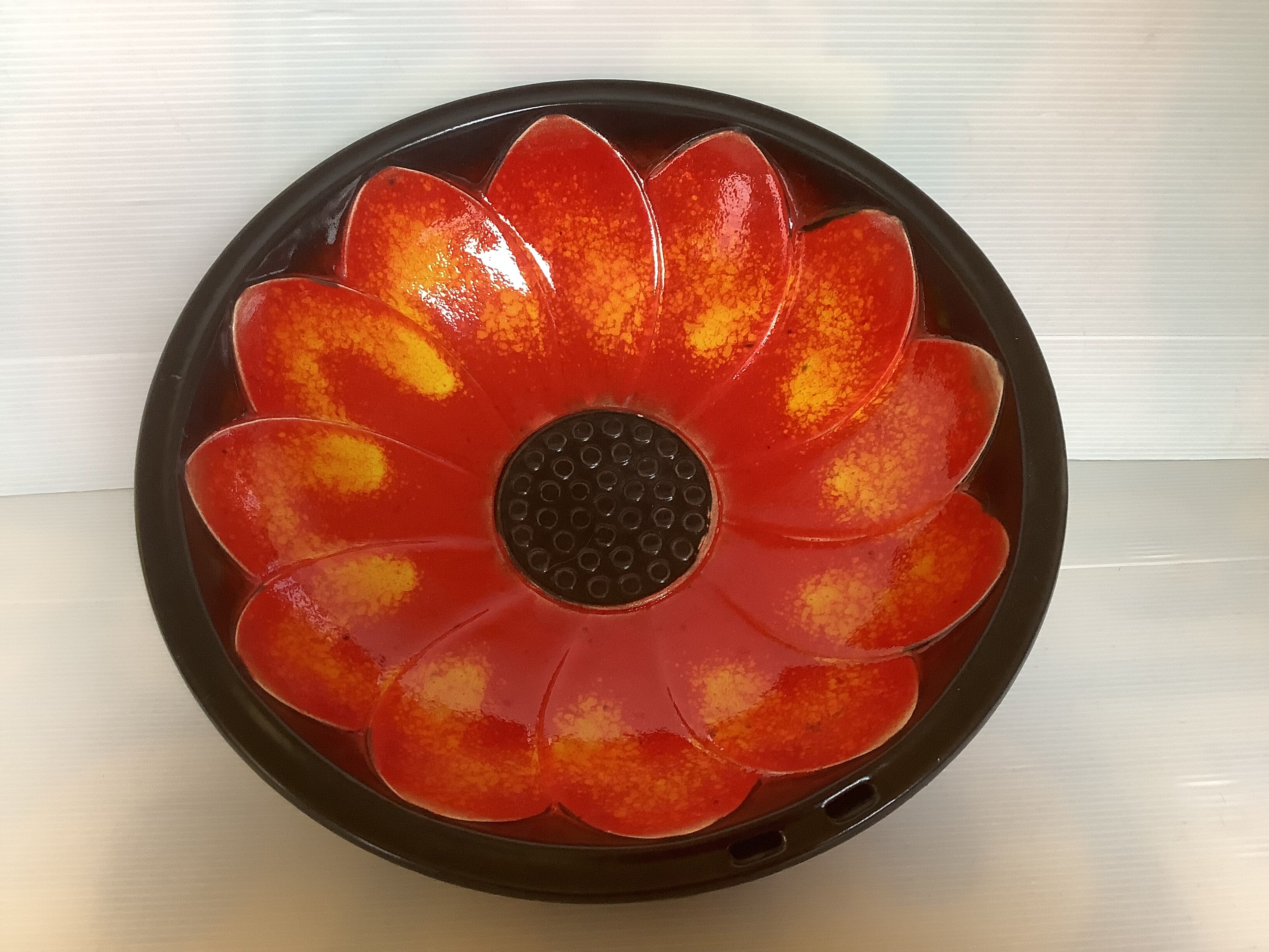 Ceramic cut dish bay keramik W Germany