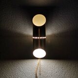 Hollywood Regency-style metal wall lamp 70s