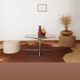 Table basse vintage années 60 / 70 verre fumé
