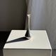 Vintage silver-plated soliflore vase in the shape of a ewer with a slender handle.
