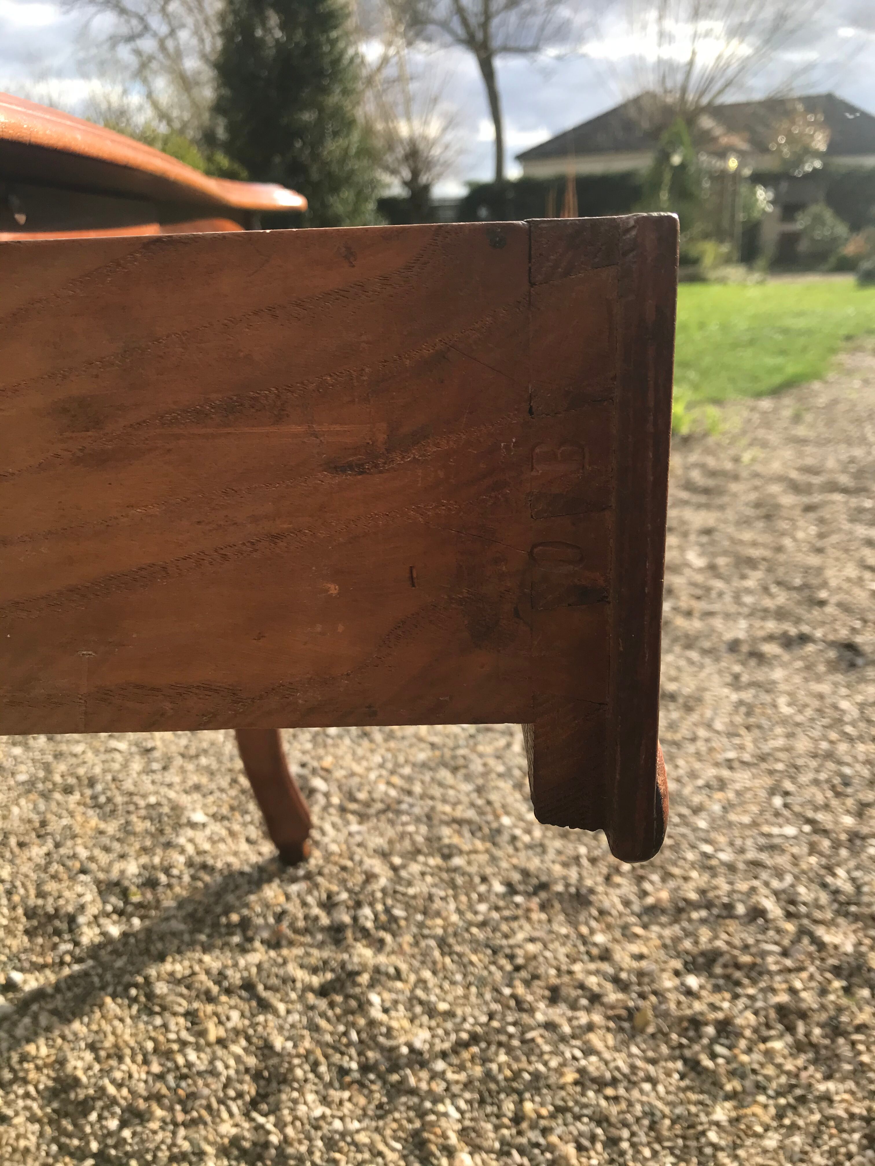 Louis XV-style mahogany desk