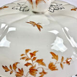Old Longchamp vegetable soup tureen with Moustiers Olérys decor
