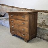 Commode 4 tiroirs en chêne