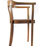 Antique Art Nouveau oak armchair, Austria or Germany circa 1910