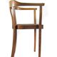 Antique Art Nouveau oak armchair, Austria or Germany circa 1910