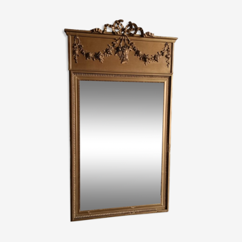 Miroir ancien trumeau 126/69 cm