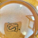 Trio of vintage Sela Portugal barbotine plates from the 60s