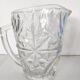Vintage 1960s thick glass carafe pitcher
