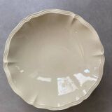 Sarreguemines compotier, ivory model with gadroons