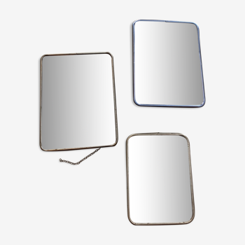 Set of 3 barber mirrors