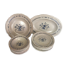 18-piece Pornic faience table service