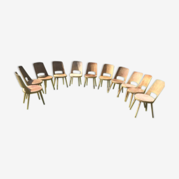 Lot de 11 chaises mondor Baumann